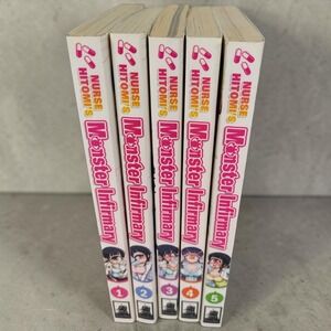 Nurse Hitomi's Monster Infirmary Manga Vol. 1- 5 English Soft Back Books